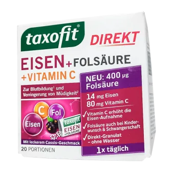 Taxofit (Таксофит) железо   метафолин (фолиевая кислота) витамины гранулы №20