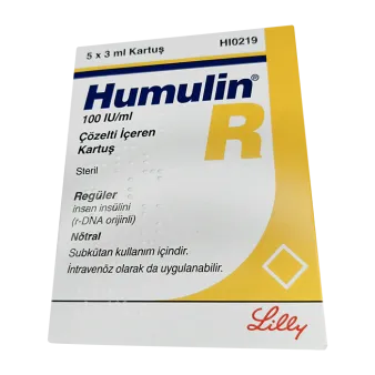 Хумулин Регуляр инсулин (Humulin-R) 100 МЕ/мл сусп. для ин. 3мл 5шт