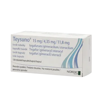 Тейсуно капс (Teysuno) 15 мг/4,35 мг/11,8 мг №126