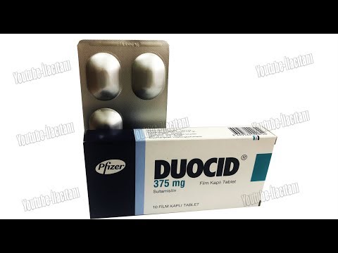 Видео о препарате Дуоцид (Сультамициллин) таб. 375мг №20